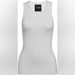 Le Superbe White Tank Top "Tanks A lot"